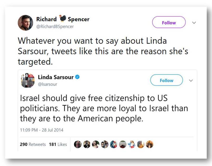 Richard Spencer defends Sarsour